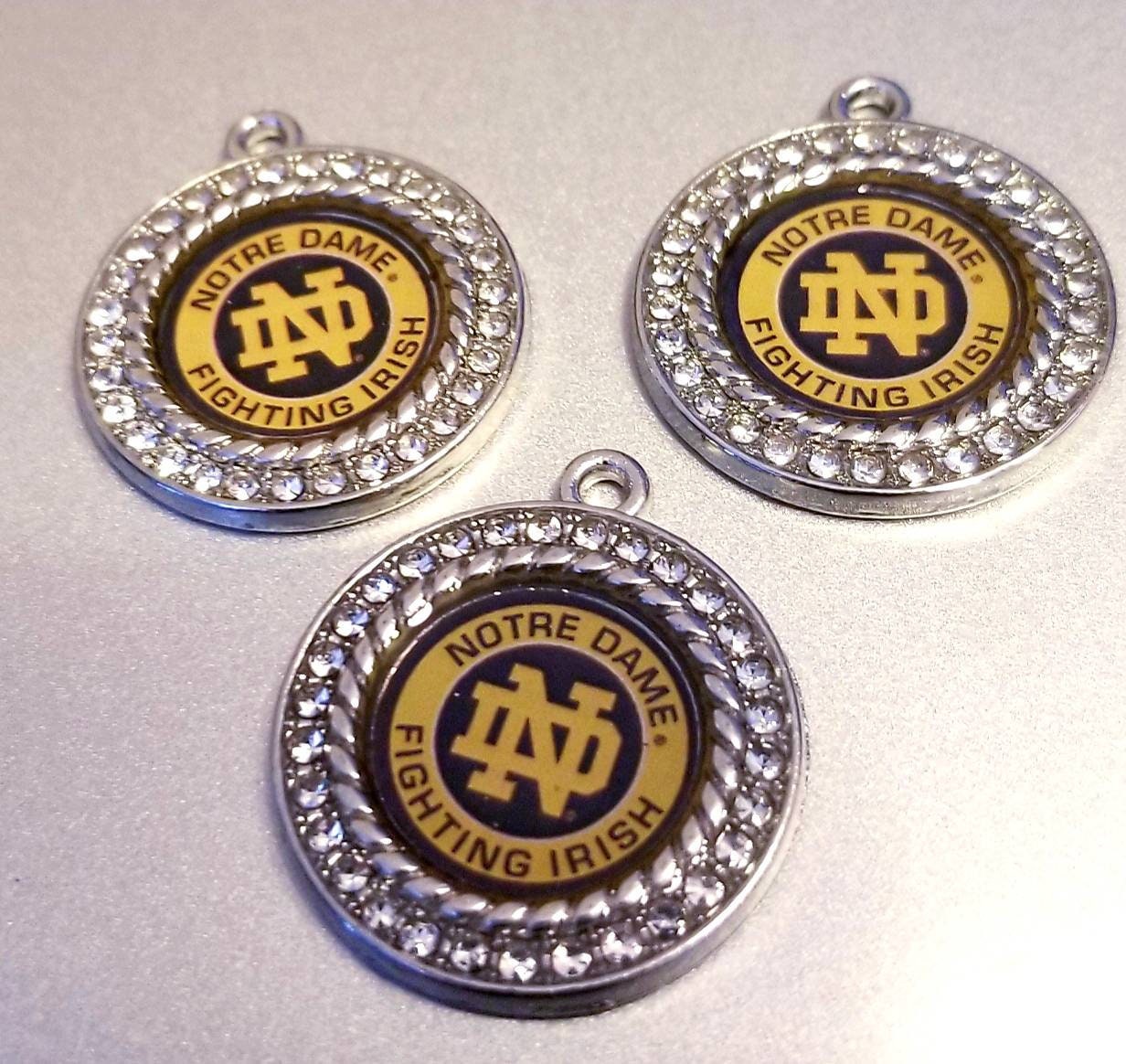 Notre Dame College Football Charms. 2.5cm Large University Sports Team Charms