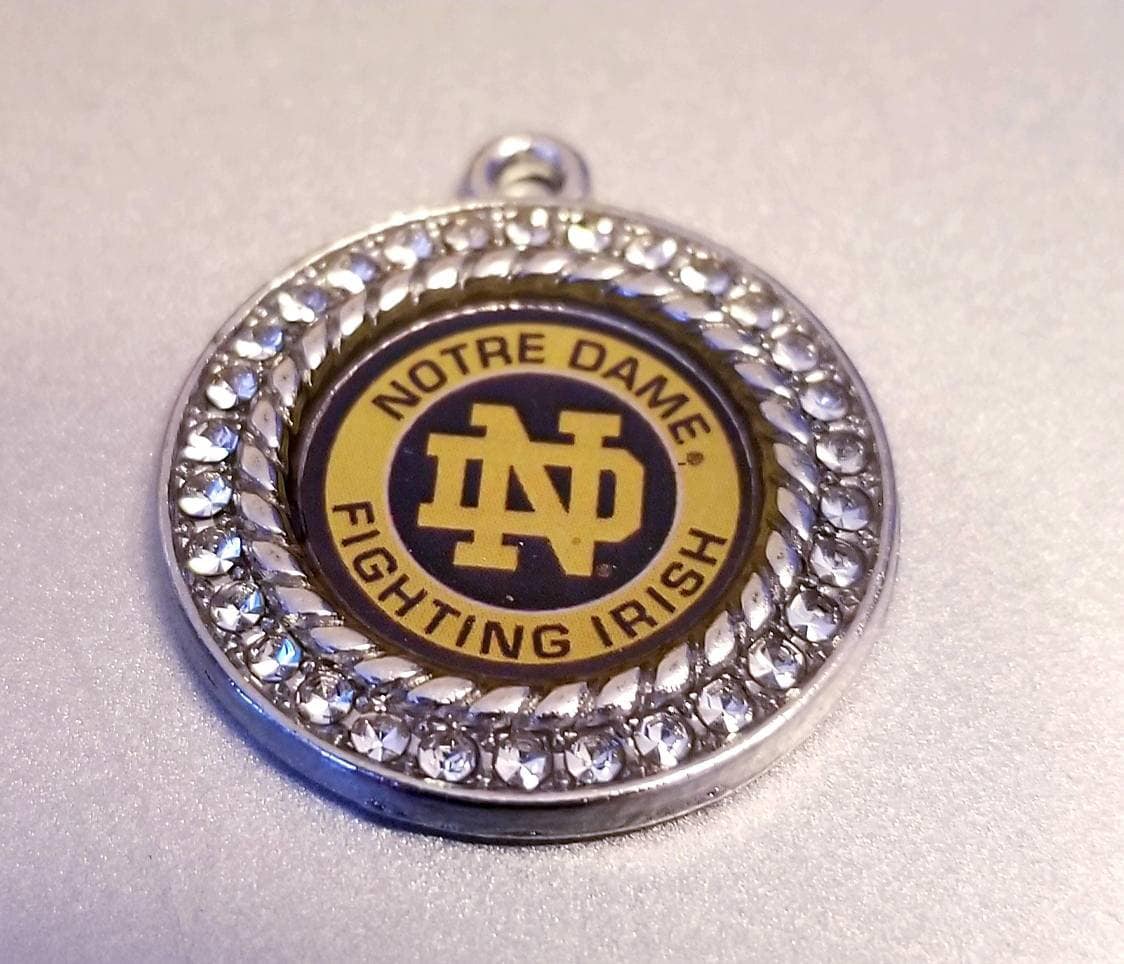 Notre Dame College Football Charms. 2.5cm Large University Sports Team Charms