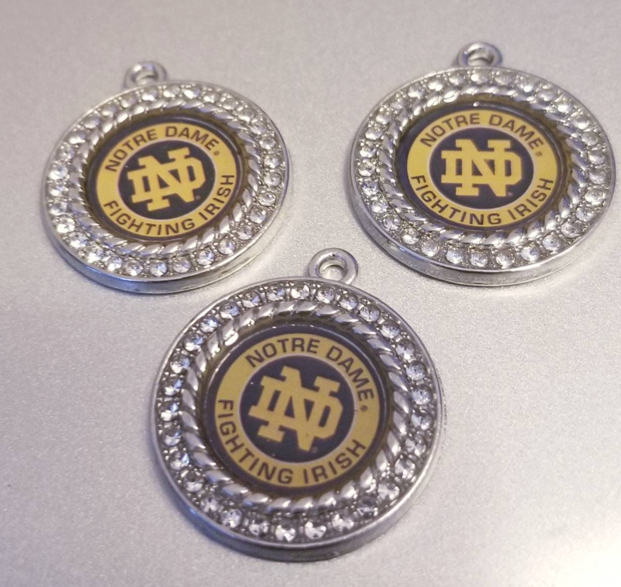 Notre Dame College Football Charms. 2.5cm Large University Sports Team Charms