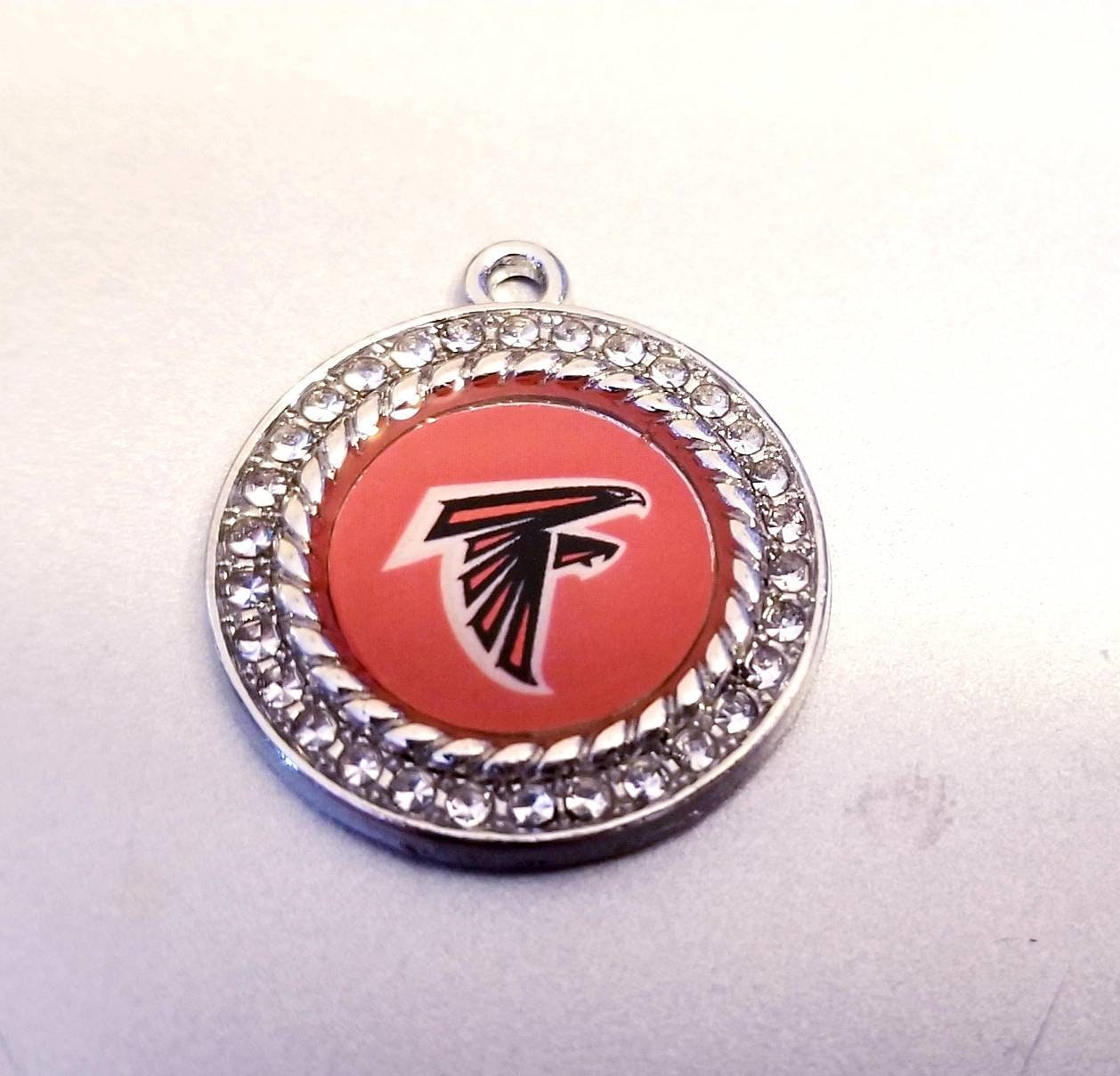 Atlanta Falcons NBA Football Charms. Sports Team Charms in 2.5cm. Rhinestone Charms