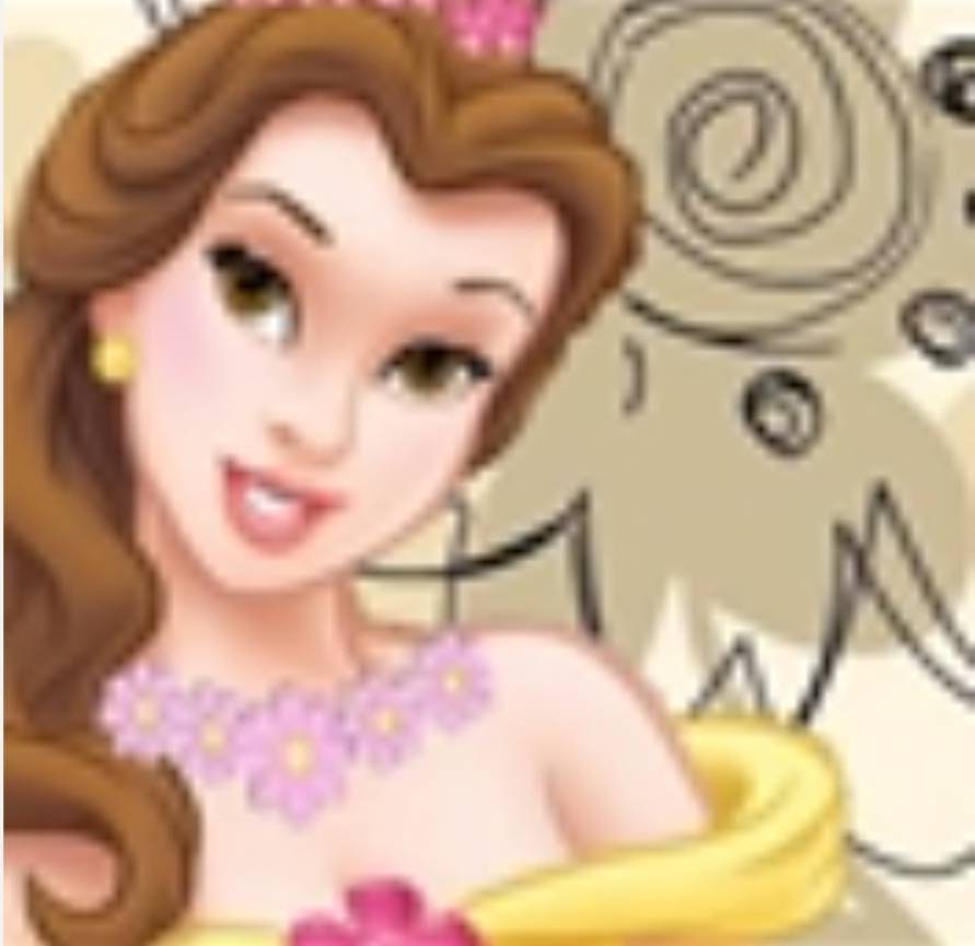 1" Beauty and The Beast Princess Belle Grosgrain Ribbon.