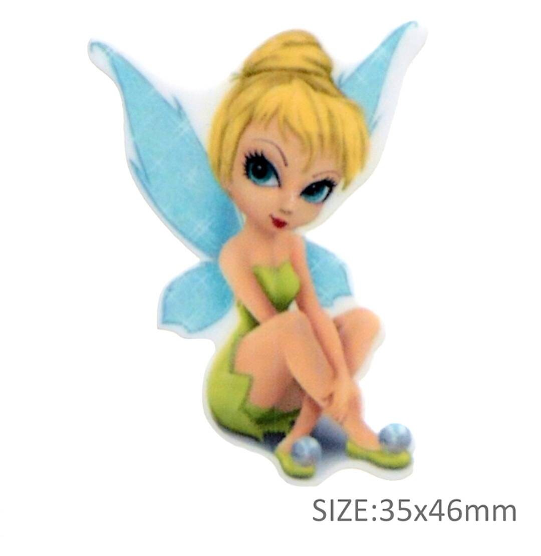 Tinkerbell Resin Flatback Planar. Hair Bow Supplies Peter Pan Theme Party Favors. Tinkerbell Favors