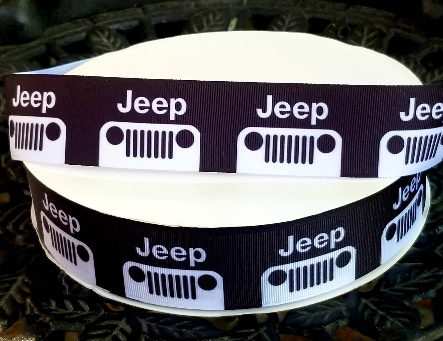 1.5", 7/8" and 5/8" Black sports vehicle Ribbon. Grosgrain Ribbon.
