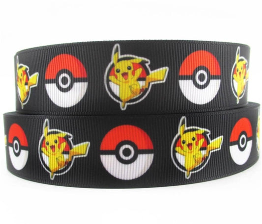 1.5" Pokémon Pikachu Pokémon Ball Ribbon