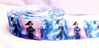 7/8" Killer Frost Marvel Grosgrain Ribbon. Marvel Hero, Caitlin Snow, suicide squad bad girls Pop Star Super Hero Ribbon