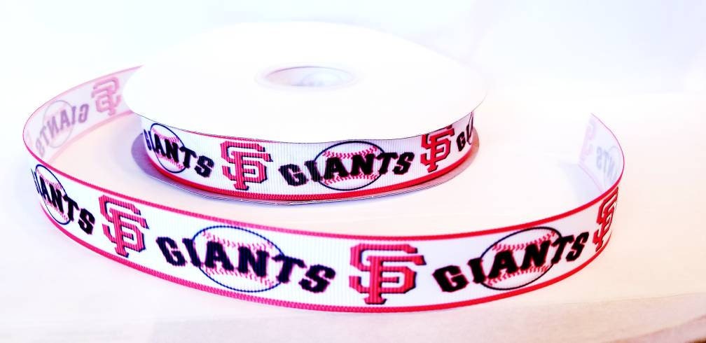 5/8" San Francisco Giants Grosgrain Ribbon. MLB Sports Teams