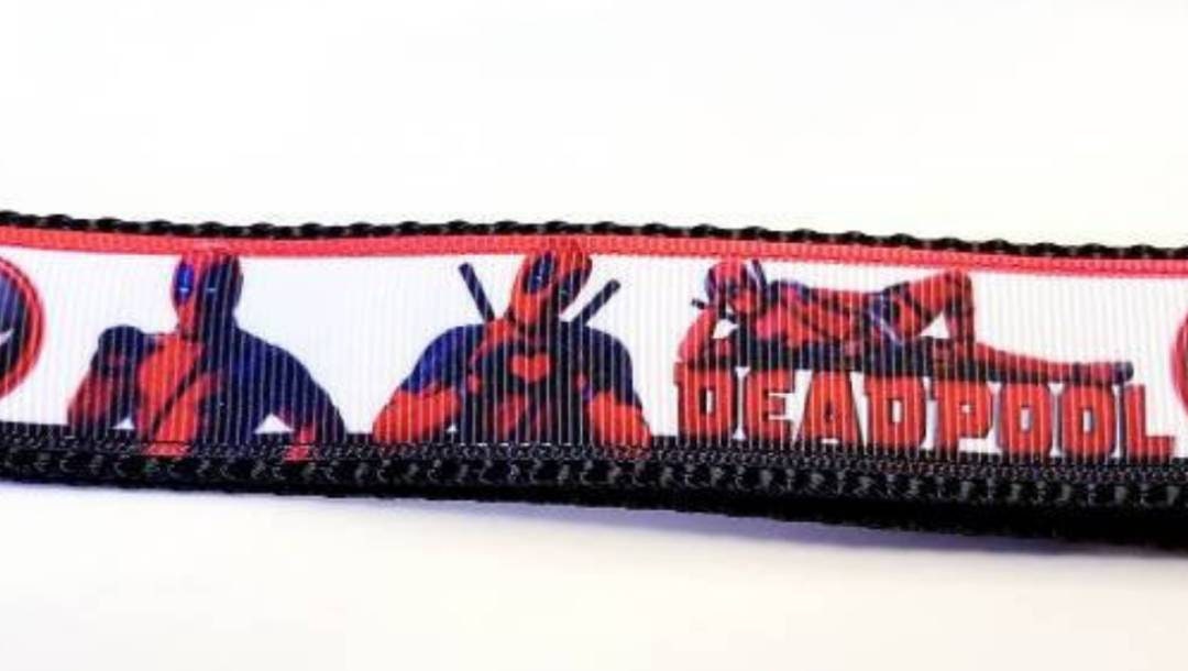 7/8" Deadpool Grosgrain Ribbon. Great detail.