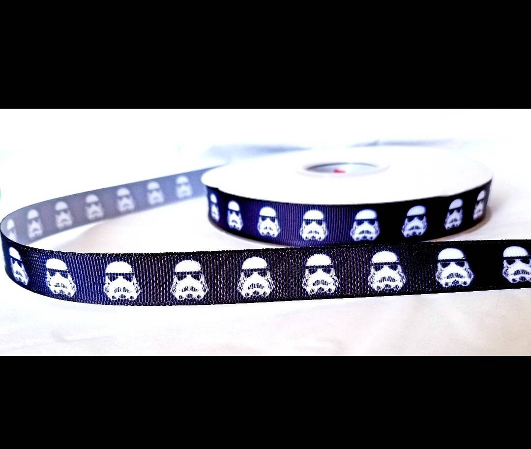 5/8" Star Wars Storm Trooper Grosgrain Ribbon