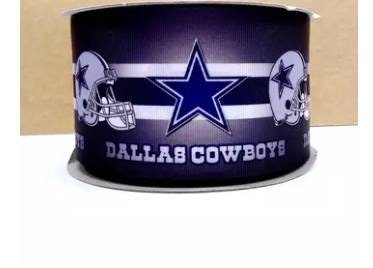 1.5" Dallas Cowboys Grosgrain Ribbon. NFL Football- Team Sports Ribbon- Wide Ribbon