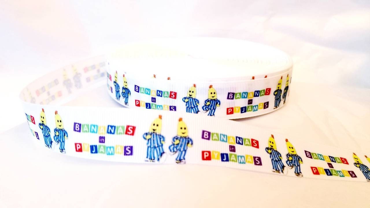 Bananas in Pyjamas7/8 inch wide grosgrain ribbon