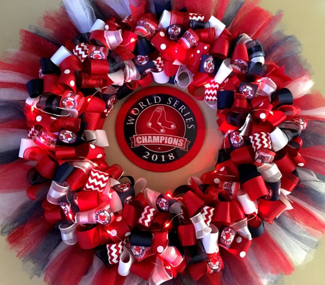 5/8" Boston Red Sox Ribbon, Patriotic Team Favorite, Quality Ribbon, Baseball Team Unique Gift.