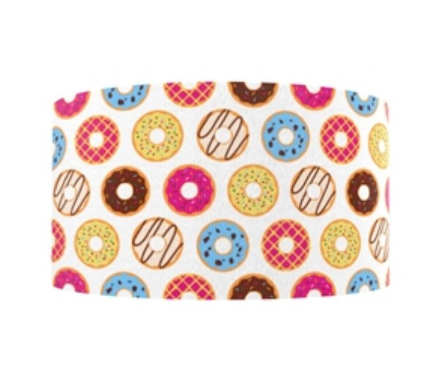 7/8" Donuts grosgrain Ribbon. Colorful Cheerful Fun Food Ribbon. Bakery Ribbon.