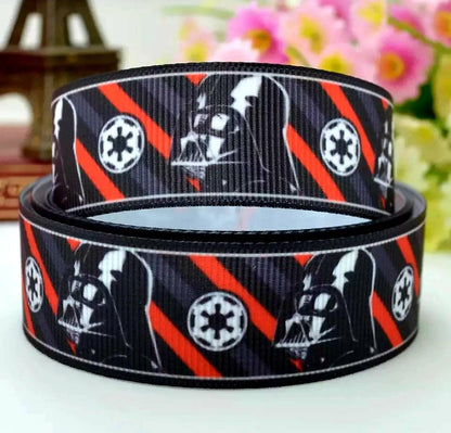 7/8" Darth Vader Star Wars Grosgrain Ribbon