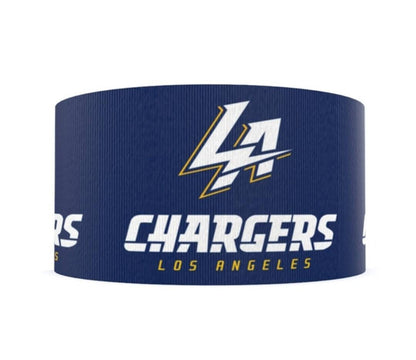 1.5" Los Angeles Chargers Grosgrain Ribbon. Football Ribbon NFL Sports Ribbon