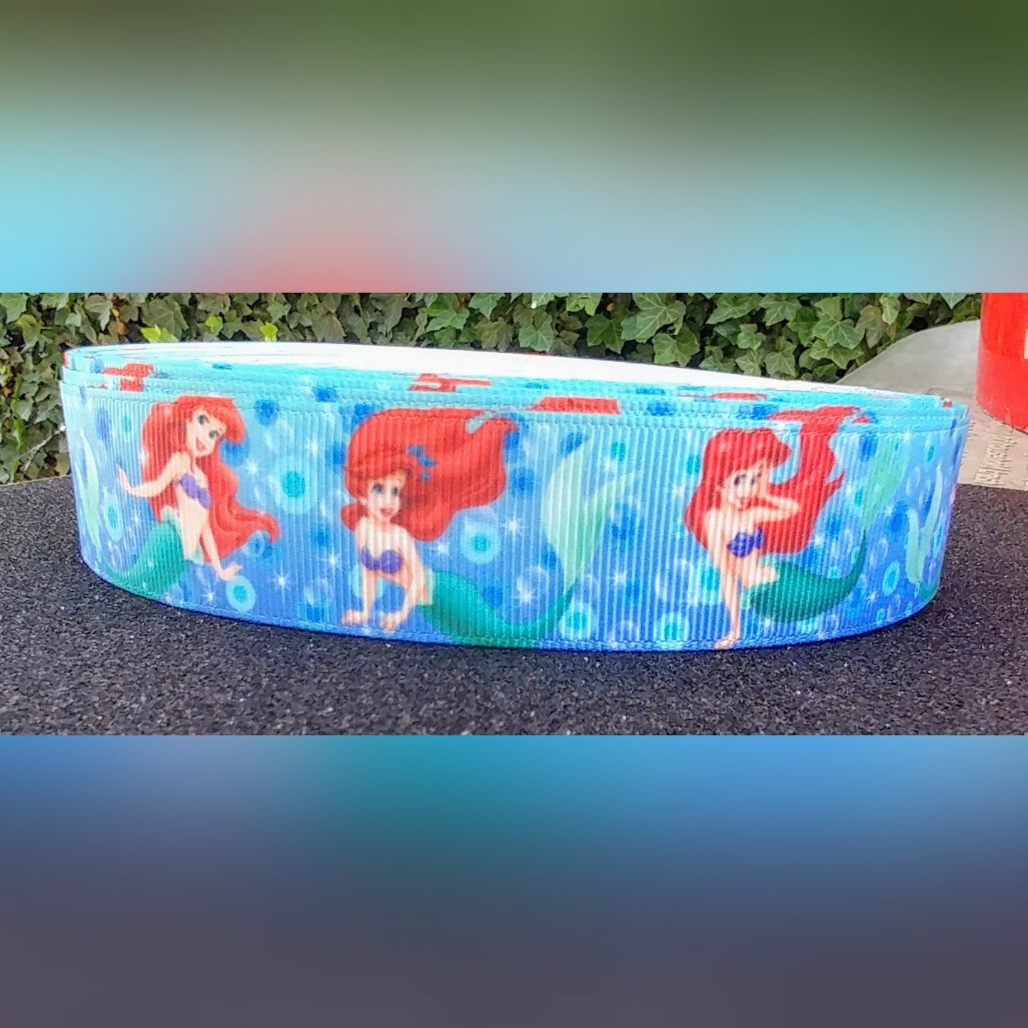 1" Ariel The Little Mermaid Grosgrain Ribbon.