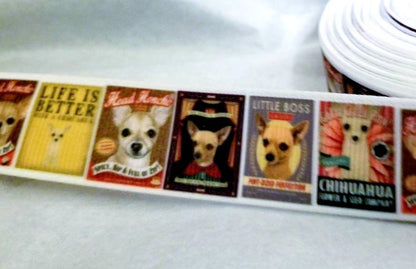 5/8'' Chihuahua Dog Ribbon