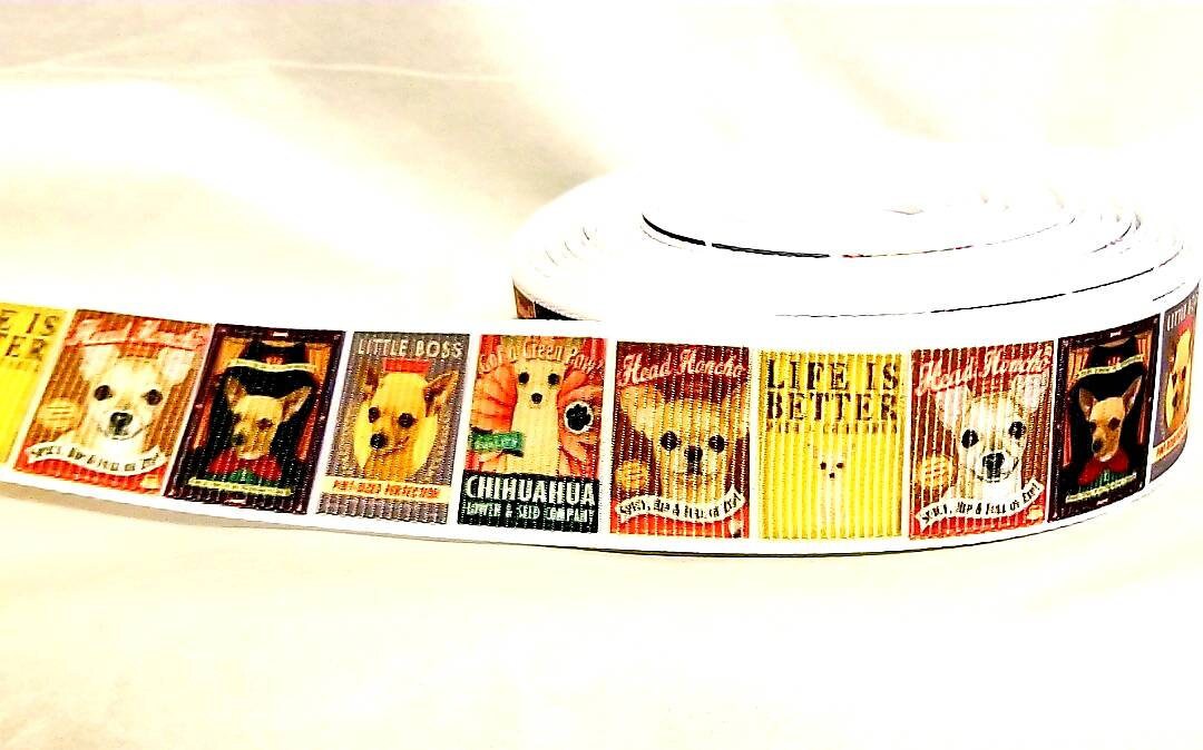 5/8'' Chihuahua Dog Ribbon