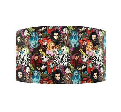 1.5" Edward Scissorhands-Johnny Depp- Jack Skellington- BeetleJuice- Jack and Sally grosgrain ribbon- Tim Burton Classics Ribbon Dead Bride