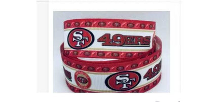 1.5" San Francisco 49ers Grosgrain Ribbon. NFL Football Sports Teams