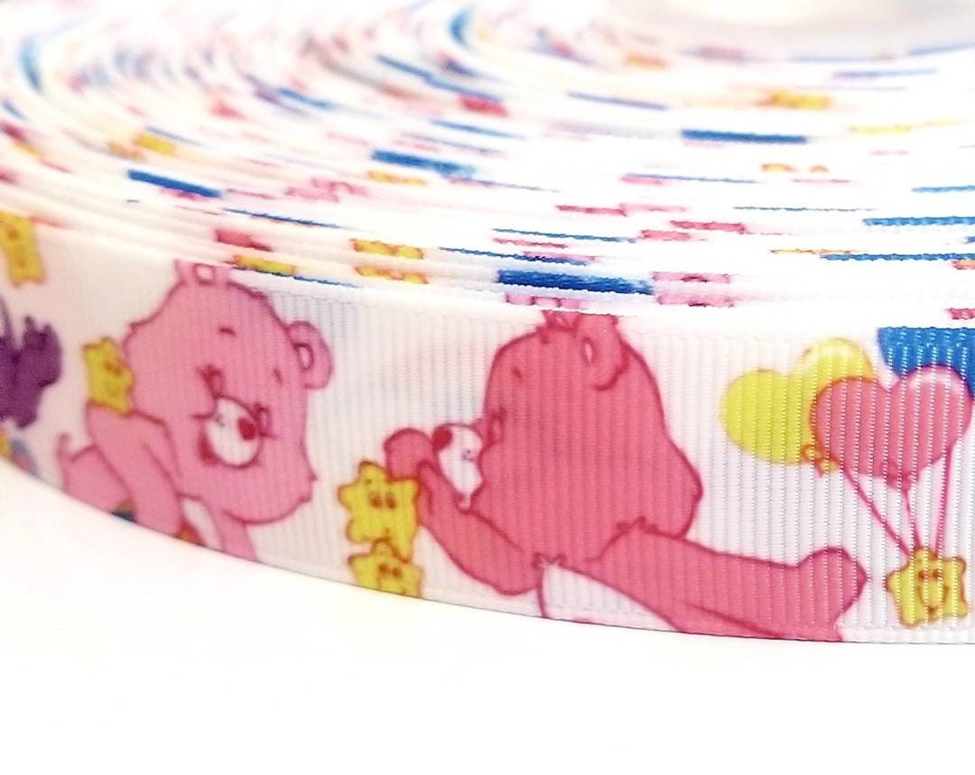 7/8" Classic Orginal Care Bears Grosgrain Ribbon.