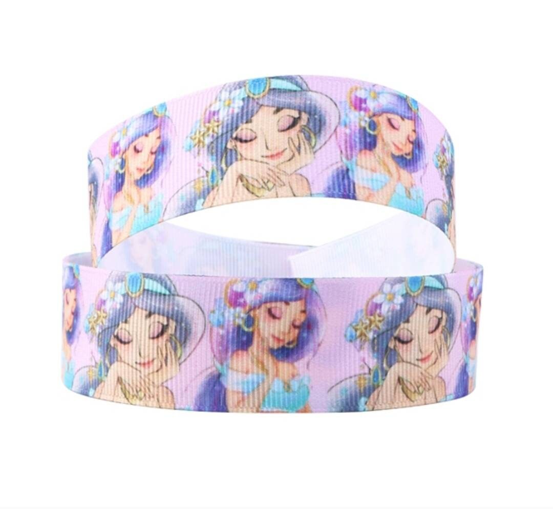 7/8" Princess Jasmine Aladdin Grosgrain Ribbon.