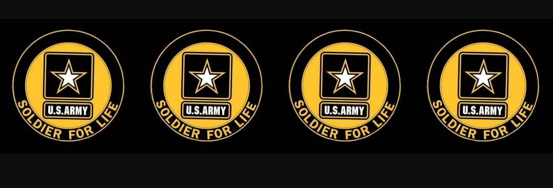 7/8" U.S.Army Ribbon. USA Army Military Ribbon. Soldiers For Life. Army Proud. Soldier for Life