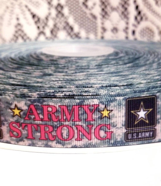 7/8" U.S.Army Ribbon. USA Army Military Ribbon Army Strong. Service