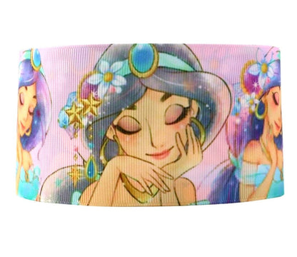 7/8" Princess Jasmine Aladdin Grosgrain Ribbon.