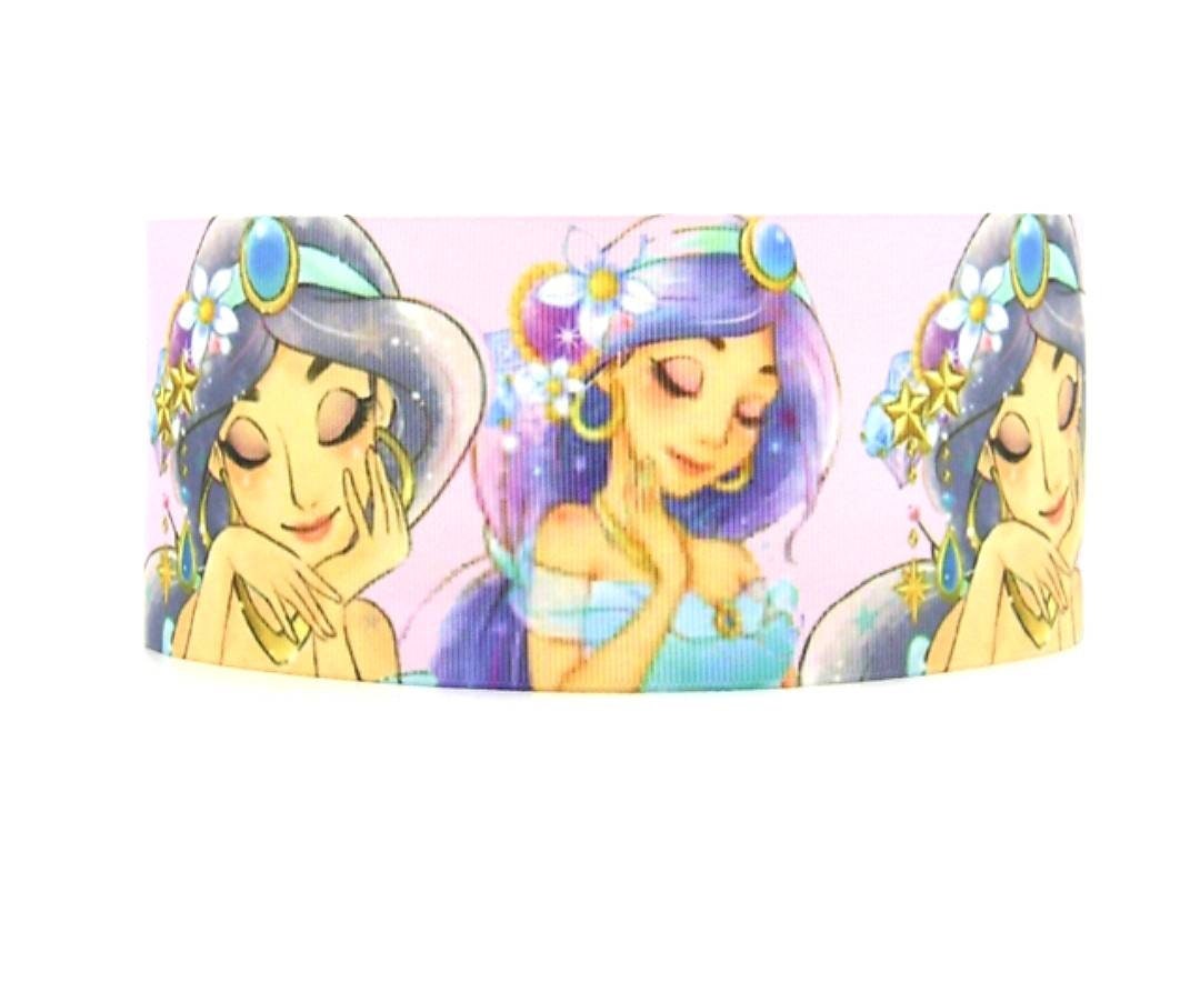 7/8" Princess Jasmine Aladdin Grosgrain Ribbon.