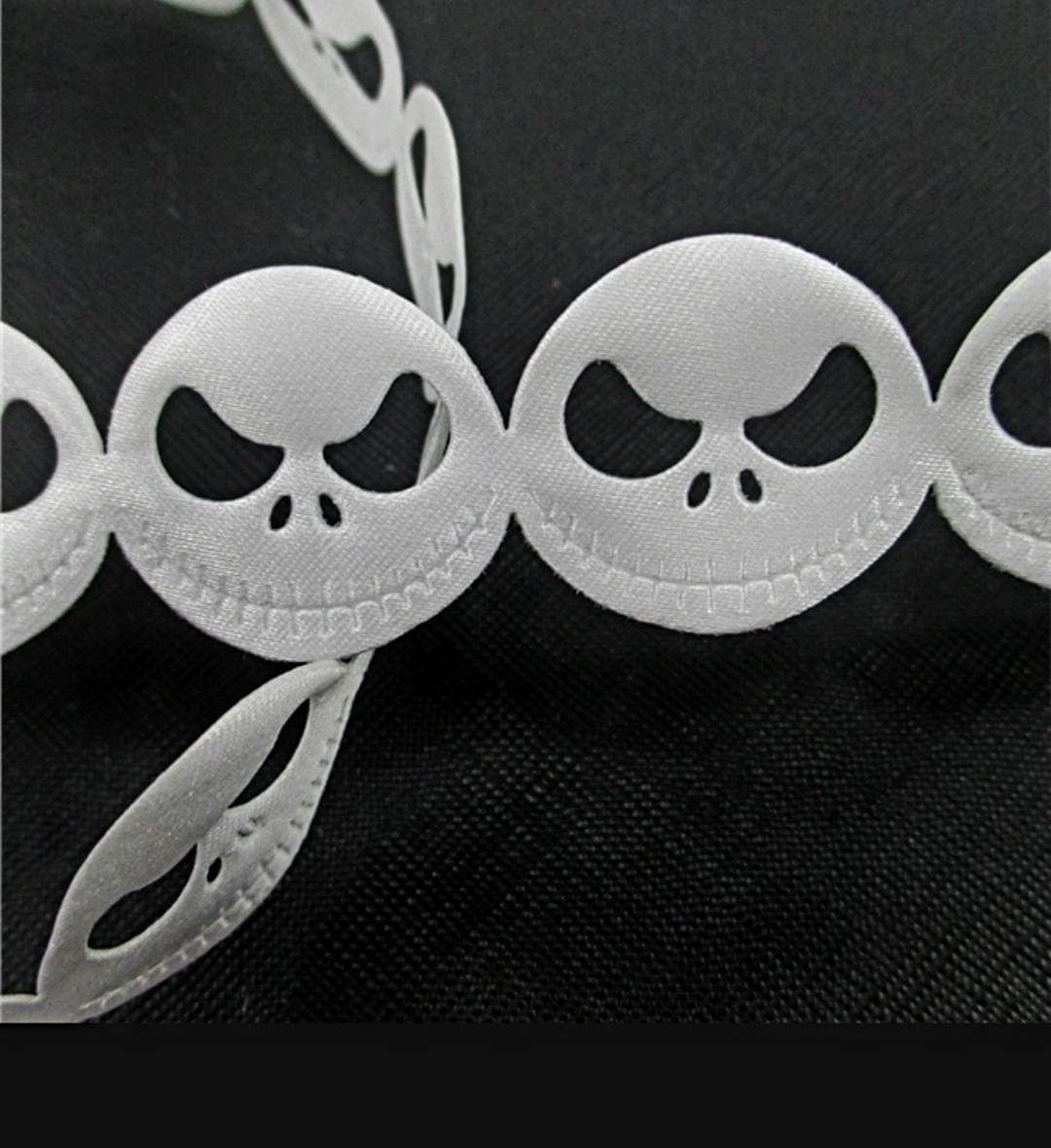 1" Jack Skellington Lace Ribbon.