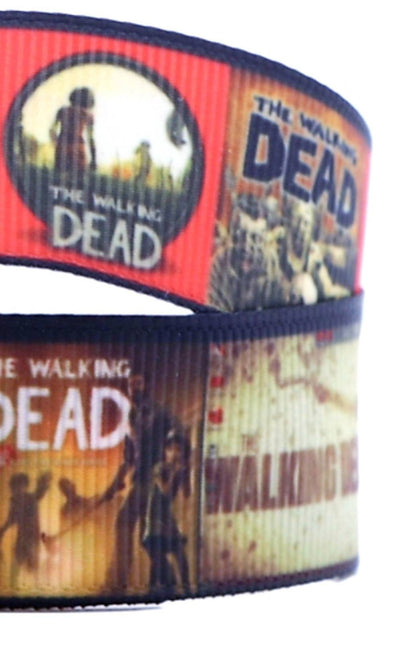 1.5" Walking Dead Grosgrain Ribbon. Zombie Ribbon.