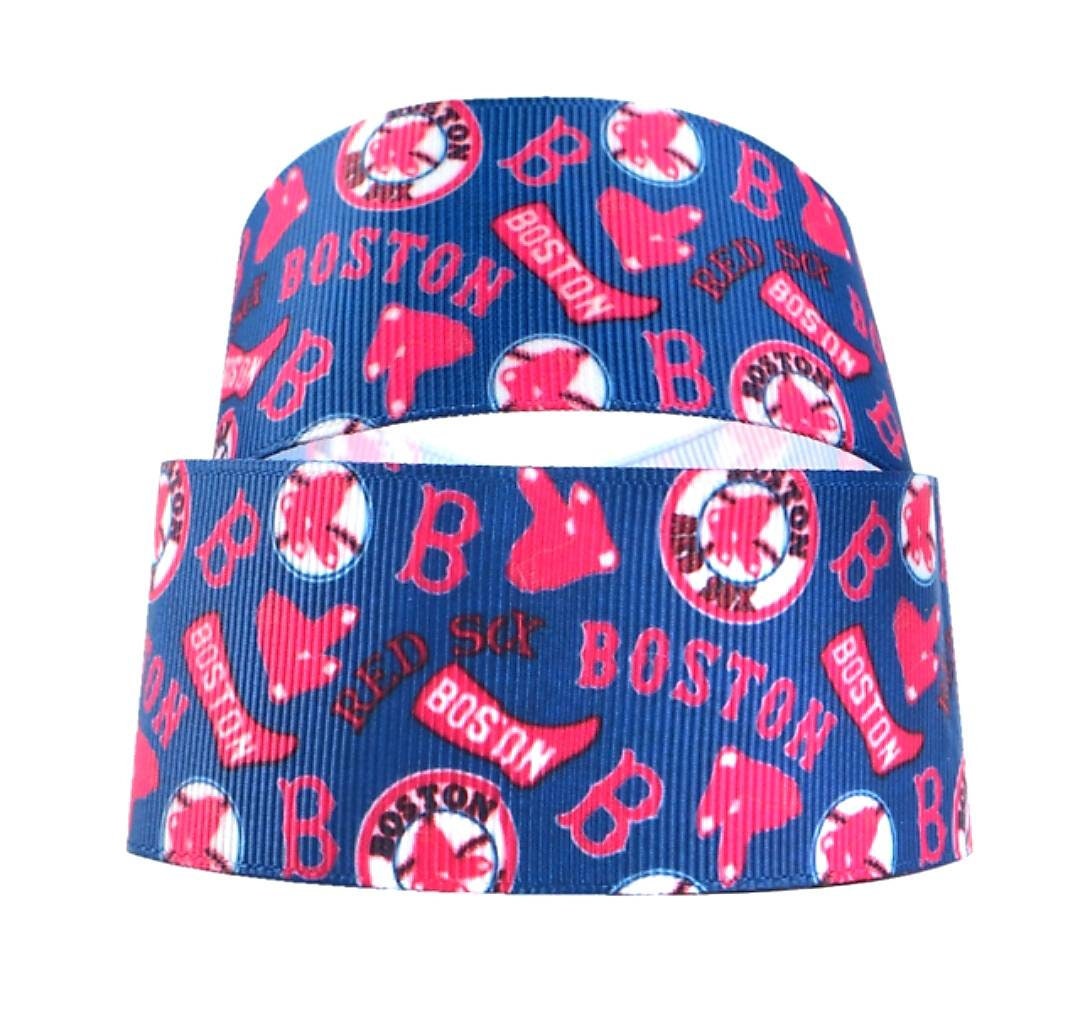 1.5" Boston Red Sox Ribbon, Patriotic Team Favorite, Quality Ribbon, Baseball Team Unique Gift.