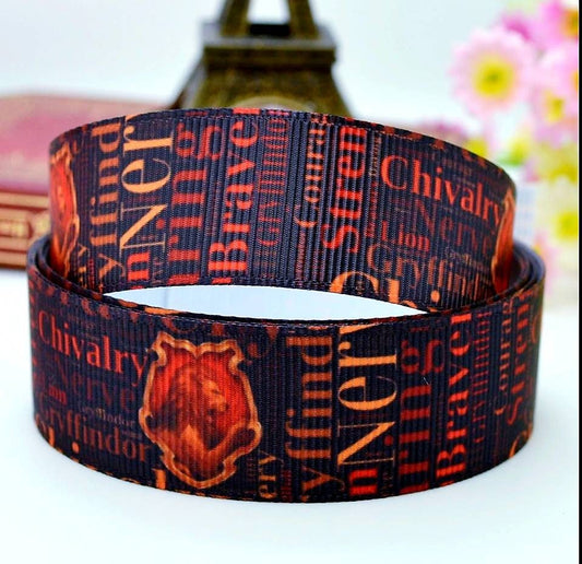 31 yards in stock - Magic Lion Bravery Grosgrain Ribbon. 7/8"