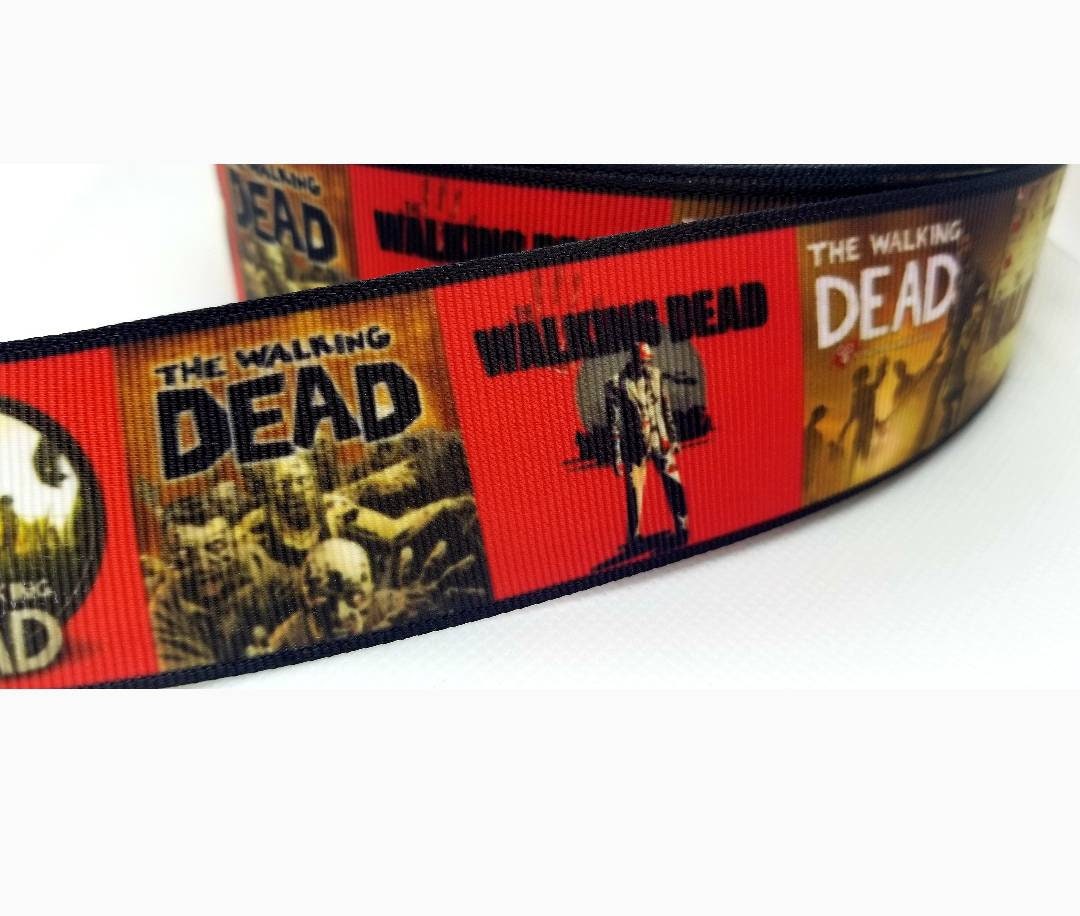 1.5" Walking Dead Grosgrain Ribbon. Zombie Ribbon.