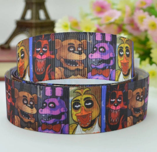 8 yards in stock - Video Games Ribbon Grosgrain Ribbon. Comes in 7/8" wide