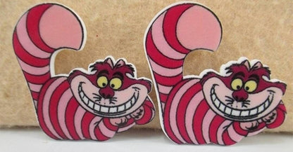 Alice and Wonderland Cheshire Cat resin Flatback. Planar resin. Hair Embellishment. Bow charm Supplies. Party Favor