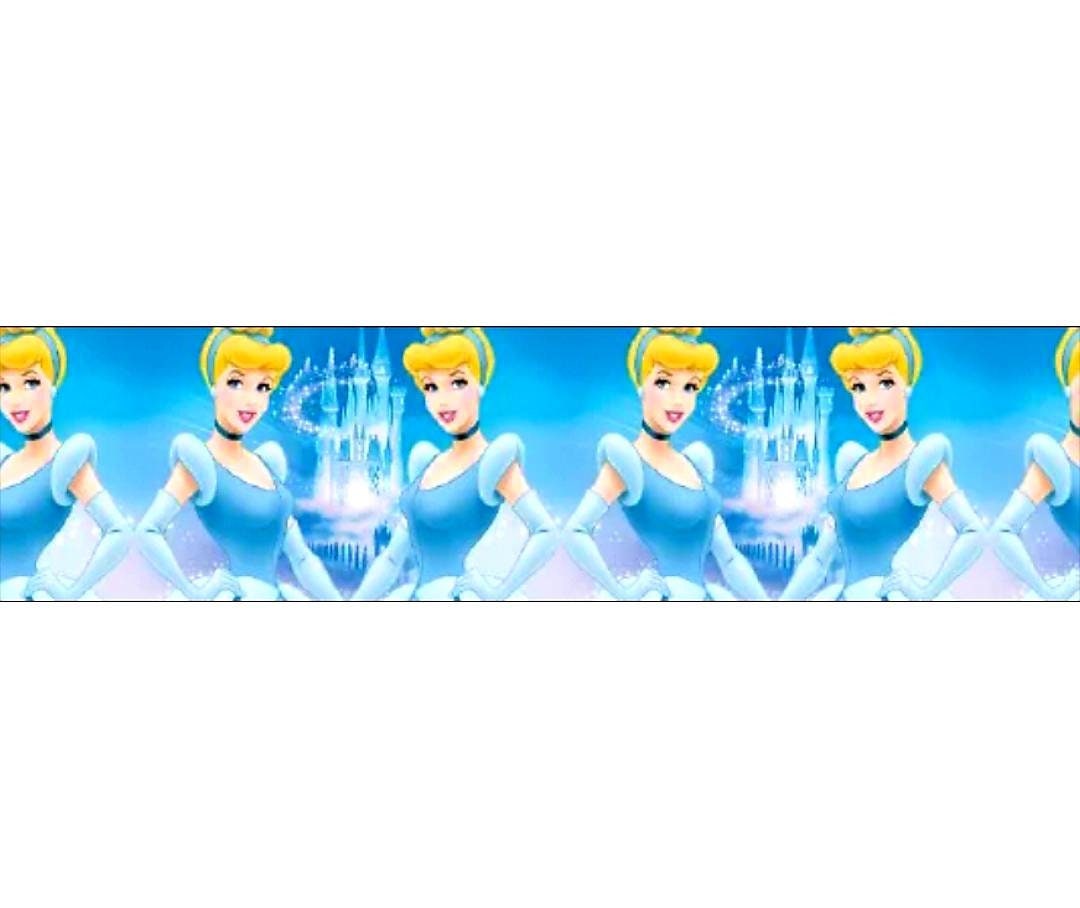 7/8" Cinderella Princess Grosgrain Ribbon. Princess Ball. Fairy God Mother. Castle