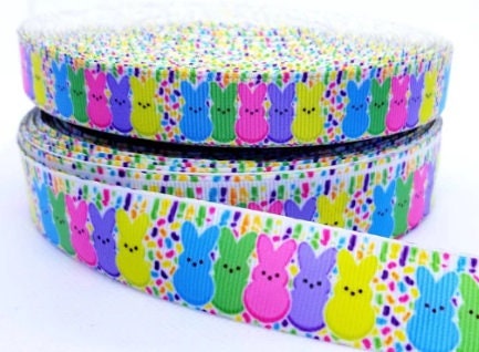 1.5" Easter Bunny Holiday Ribbon